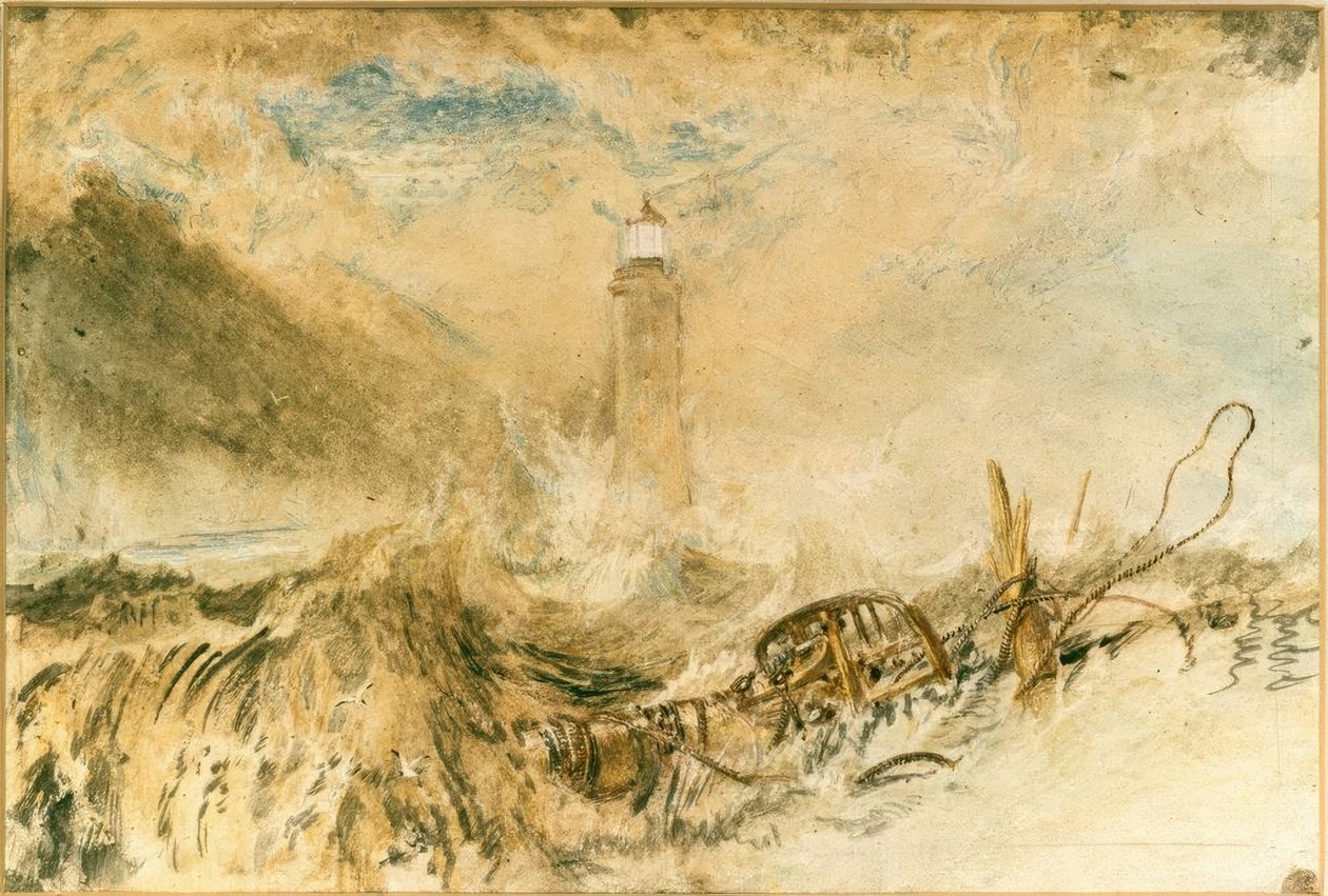 Eddystonen majakka Plymouthin edustalla tekijältä Joseph Mallord William Turner