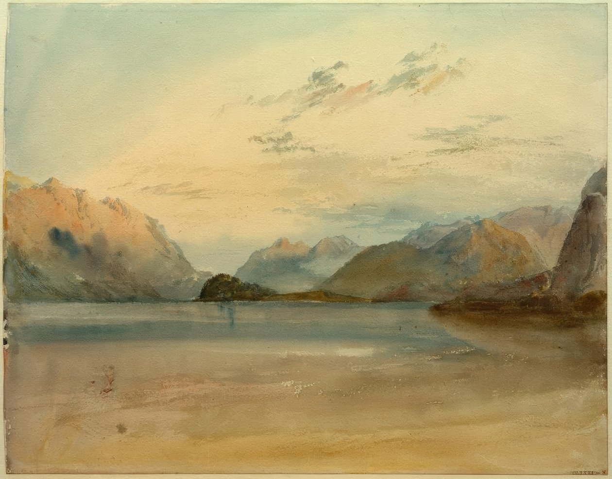 Como-järvellä tekijältä Joseph Mallord William Turner