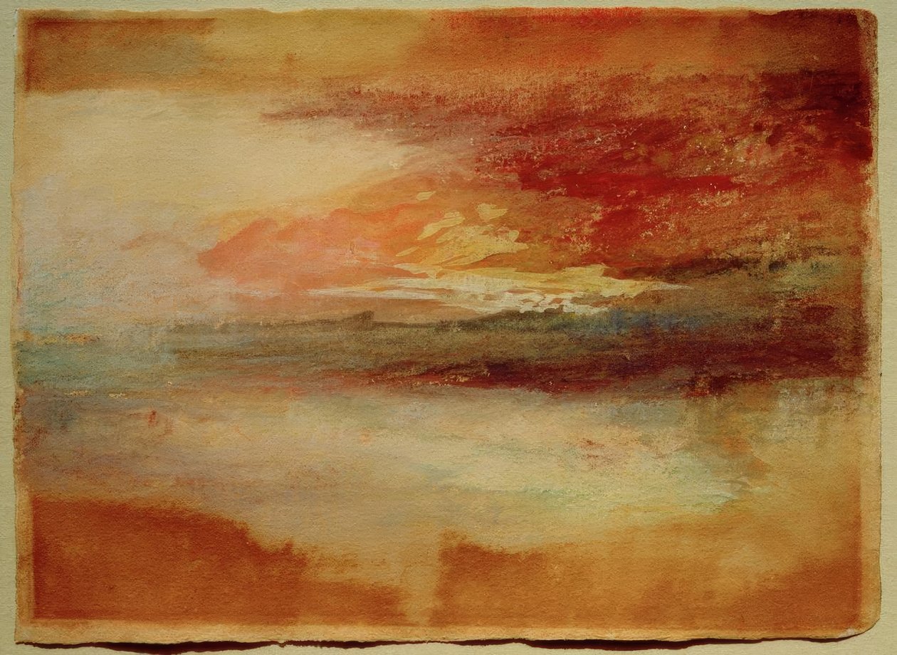 Sonnenuntergang an der Küste bei Margate (?) tekijältä Joseph Mallord William Turner