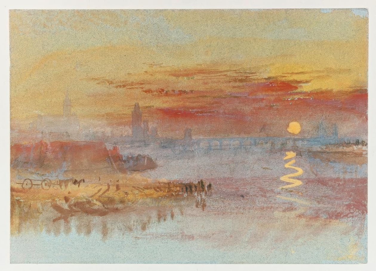 Punainen auringonlasku tekijältä Joseph Mallord William Turner
