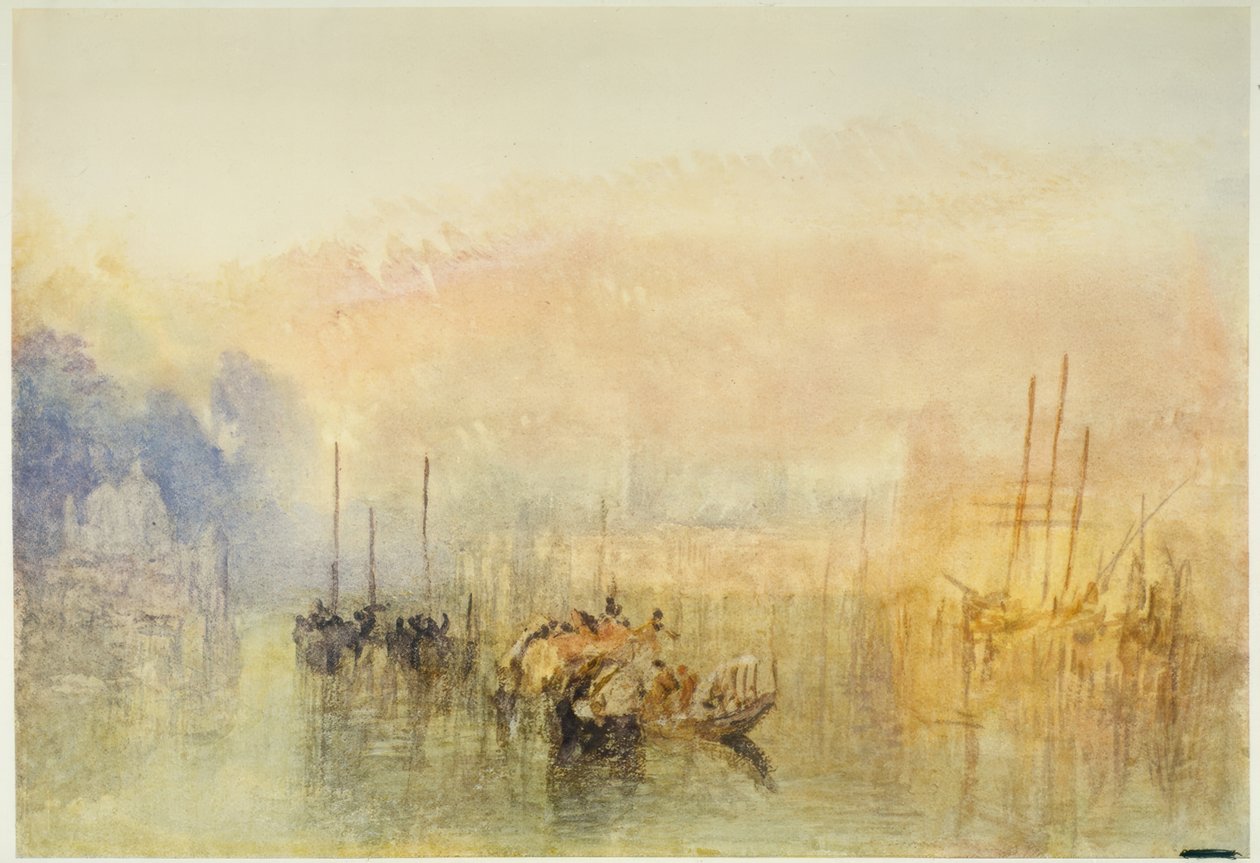 Venedig, Einfahrt in den Canal Grande tekijältä Joseph Mallord William Turner