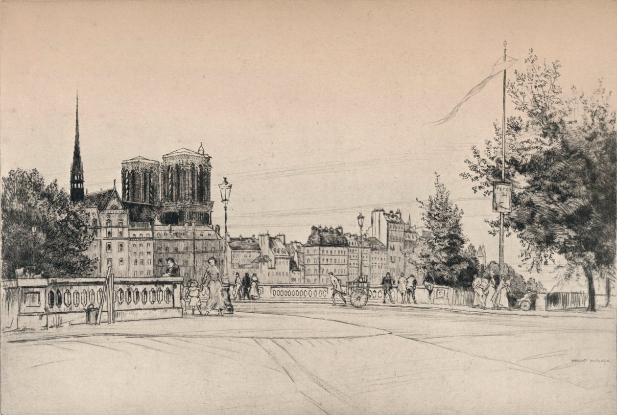 Notre-Damen tornit, 1915 tekijältä William Walker