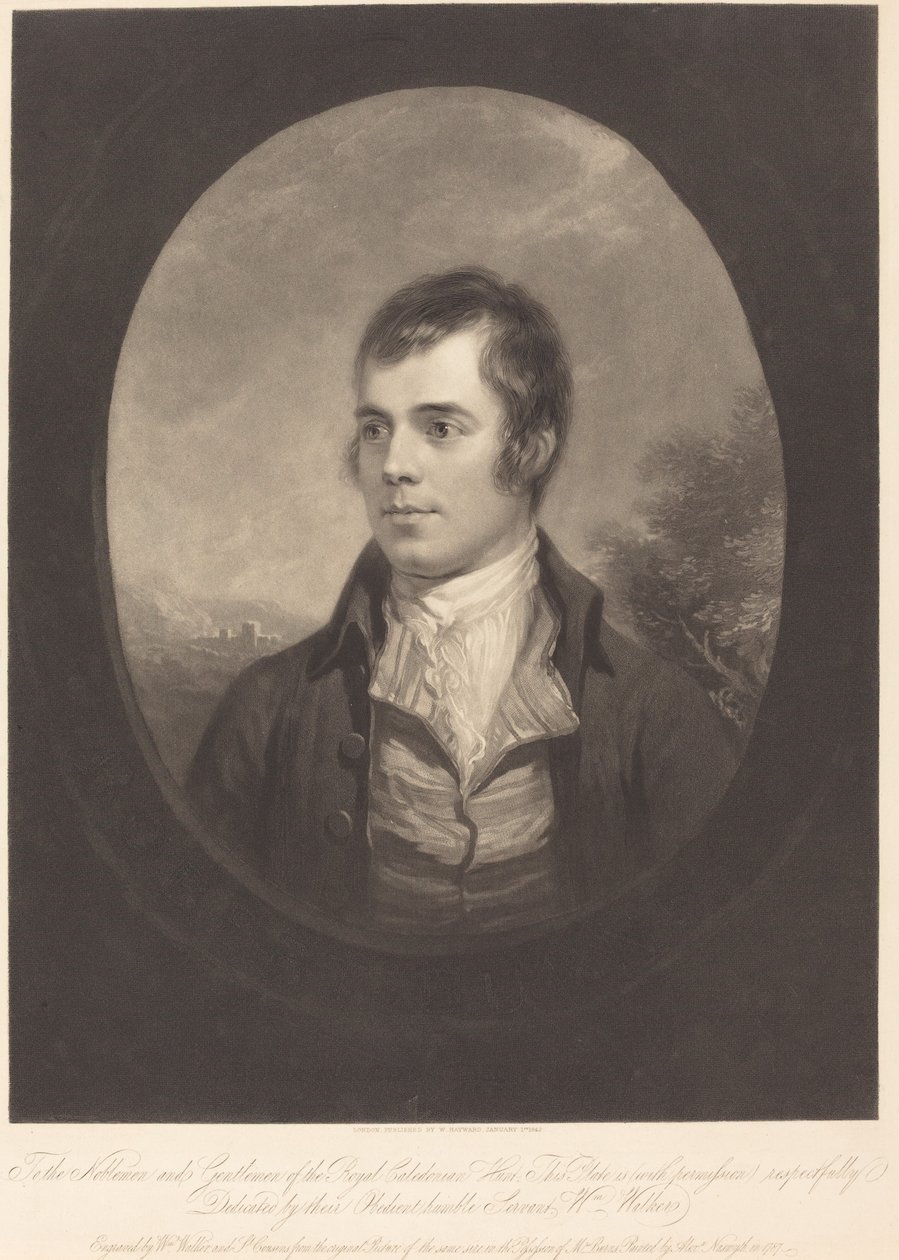 Robert Burns tekijältä William Walker and Samuel Cousins after Alexander Nasmyth