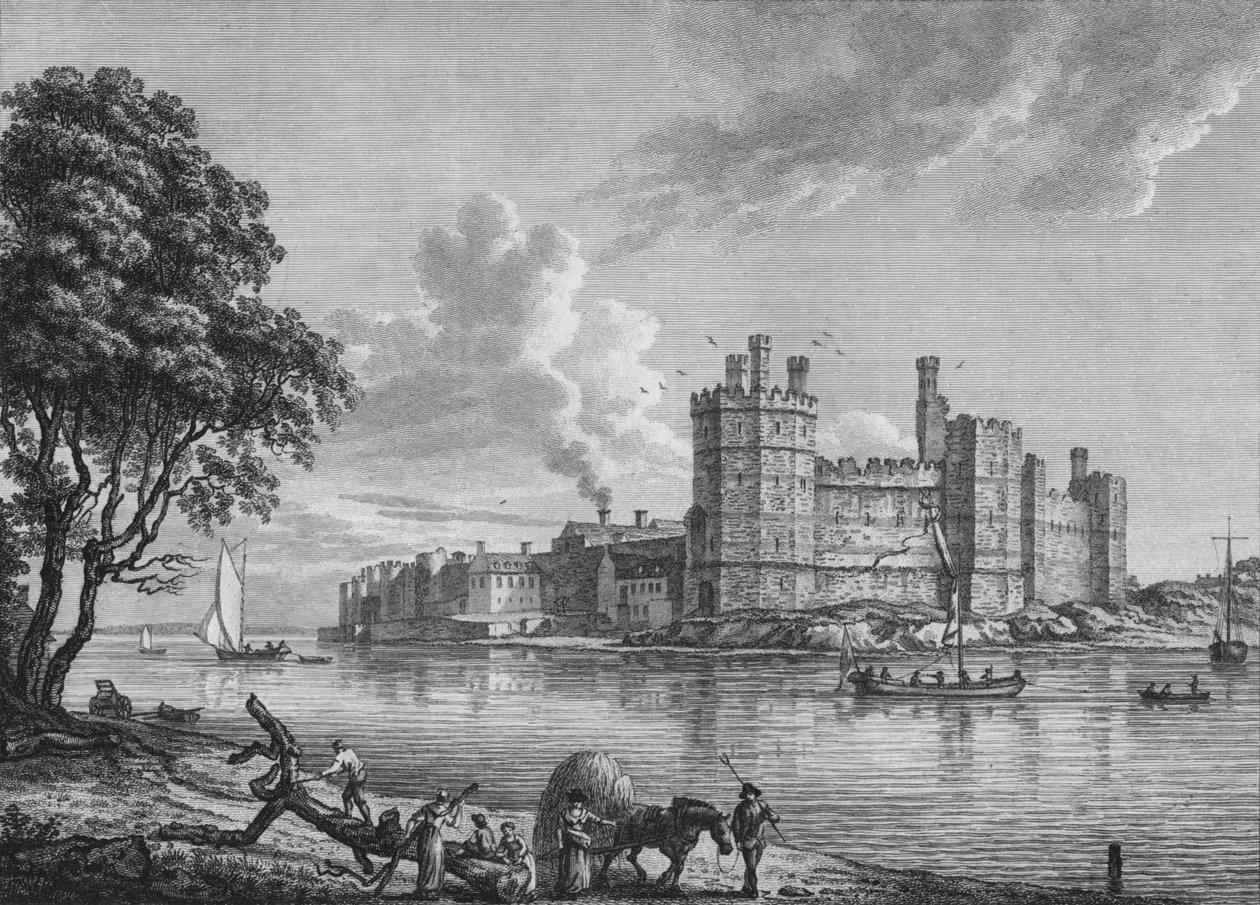 Caernarvonin linna, 1778 tekijältä William Watts