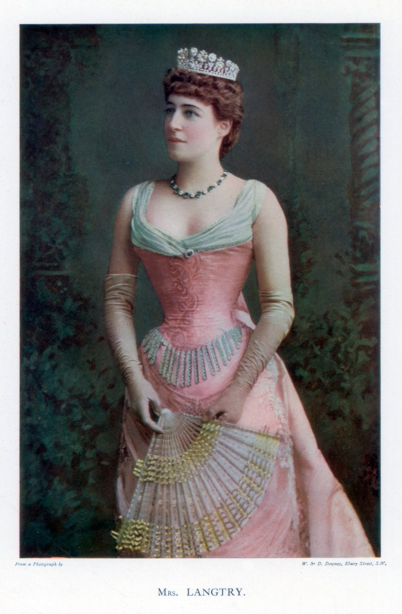Lillie Langtry, brittiläinen näyttelijä, 1901. tekijältä William and Daniel Downey