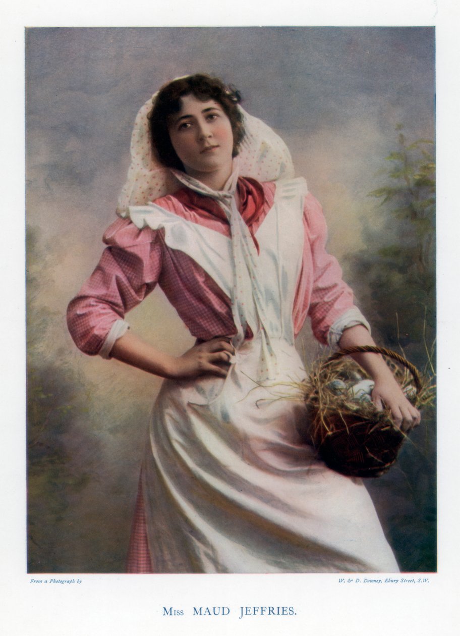 Maud Jeffries, yhdysvaltalainen näyttelijä, 1901. tekijältä William and Daniel Downey