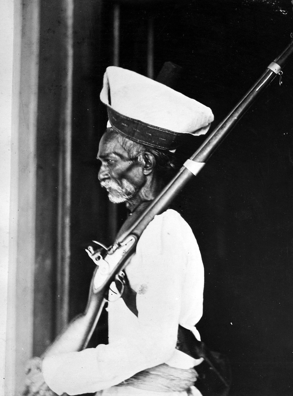 Intialainen Sepoy, noin 1870-luku tekijältä Willoughby Wallace Hooper