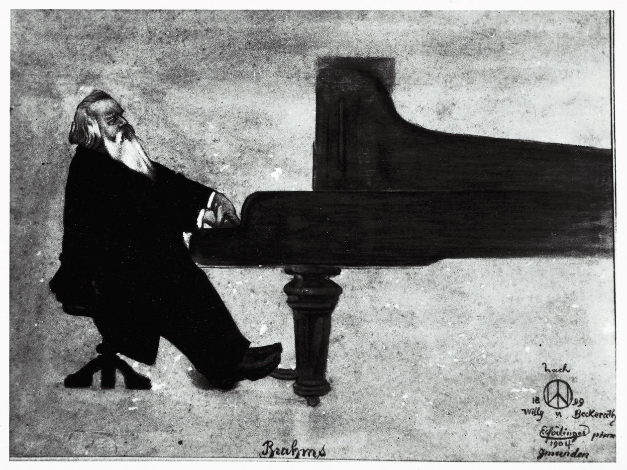Saksalainen säveltäjä Johannes Brahms (Hamburg tekijältä Willy von Beckerath
