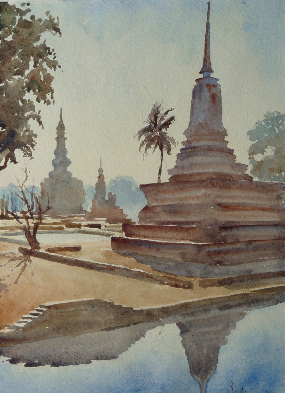 870 Sunrise, Wat Maharatat, Sukhotai tekijältä Wilson Clive