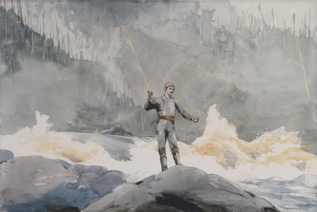 Casting, 1897 tekijältä Winslow Homer