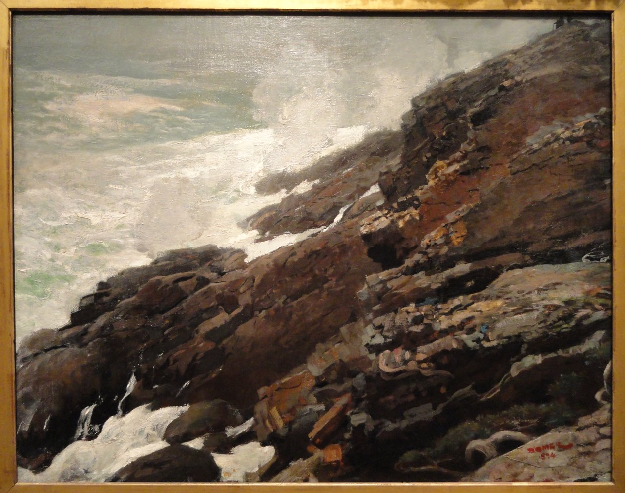 High Cliff, Mainen rannikko tekijältä Winslow Homer