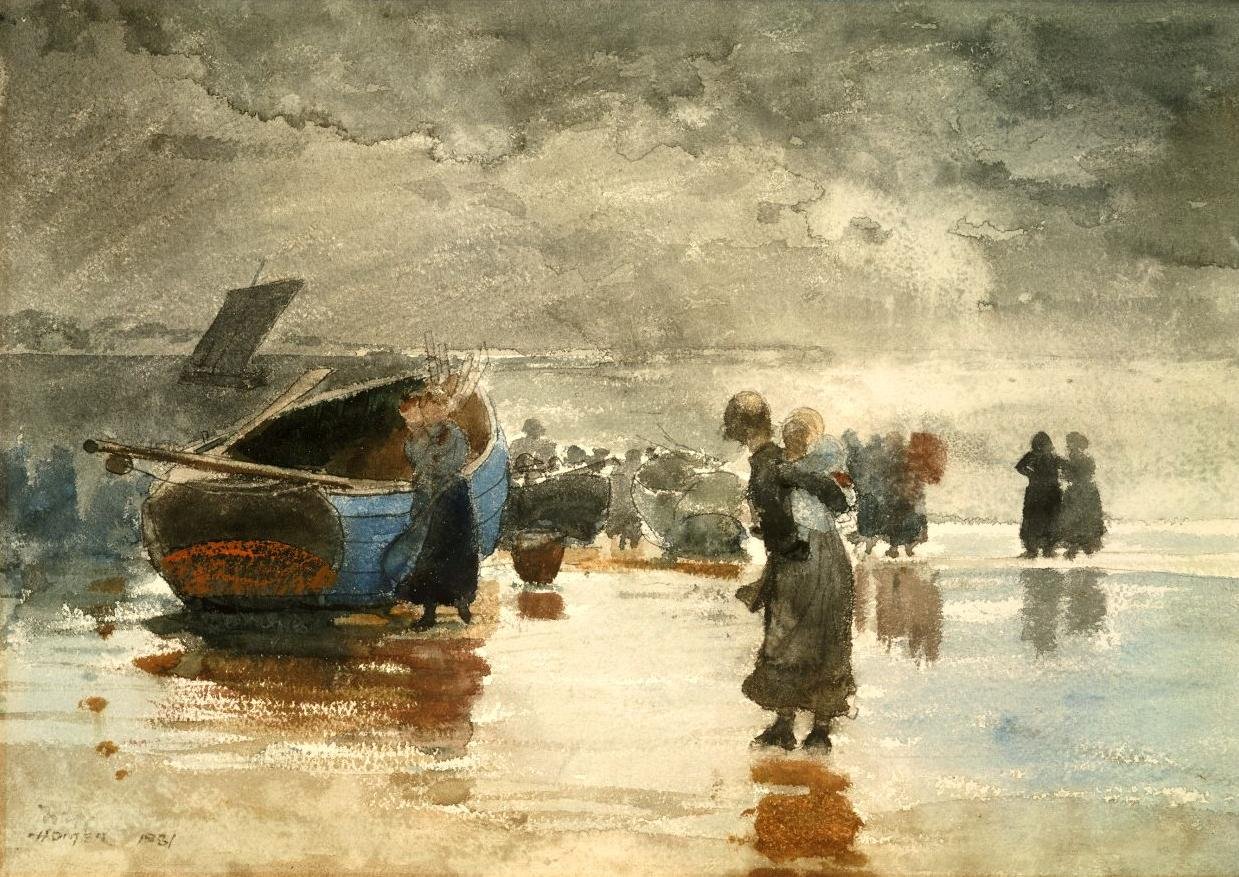 Hiekkarannalla tekijältä Winslow Homer