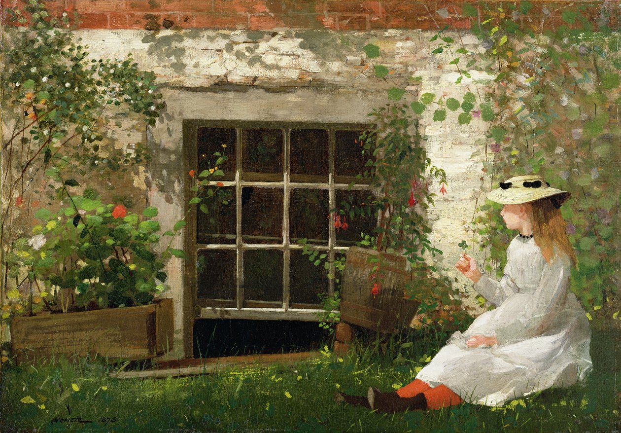 Neljälehtinen apila, 1873 tekijältä Winslow Homer