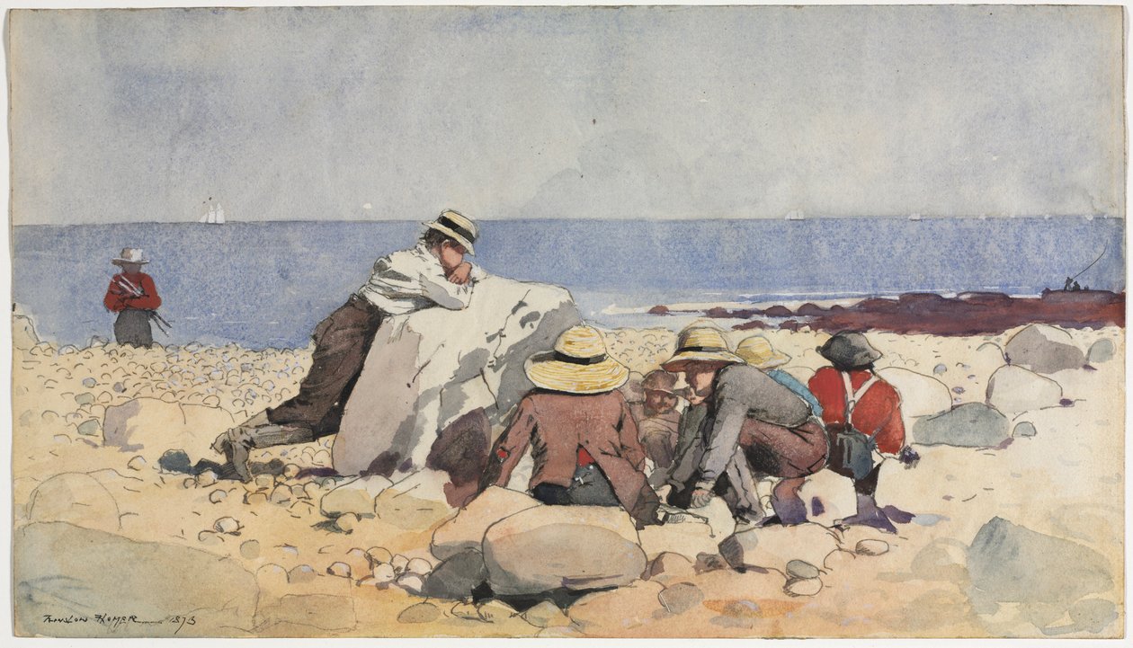 Clam-Bake, 1873. tekijältä Winslow Homer