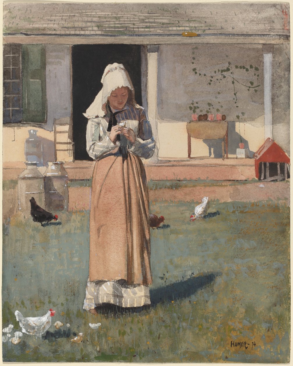 Sairas kana tekijältä Winslow Homer