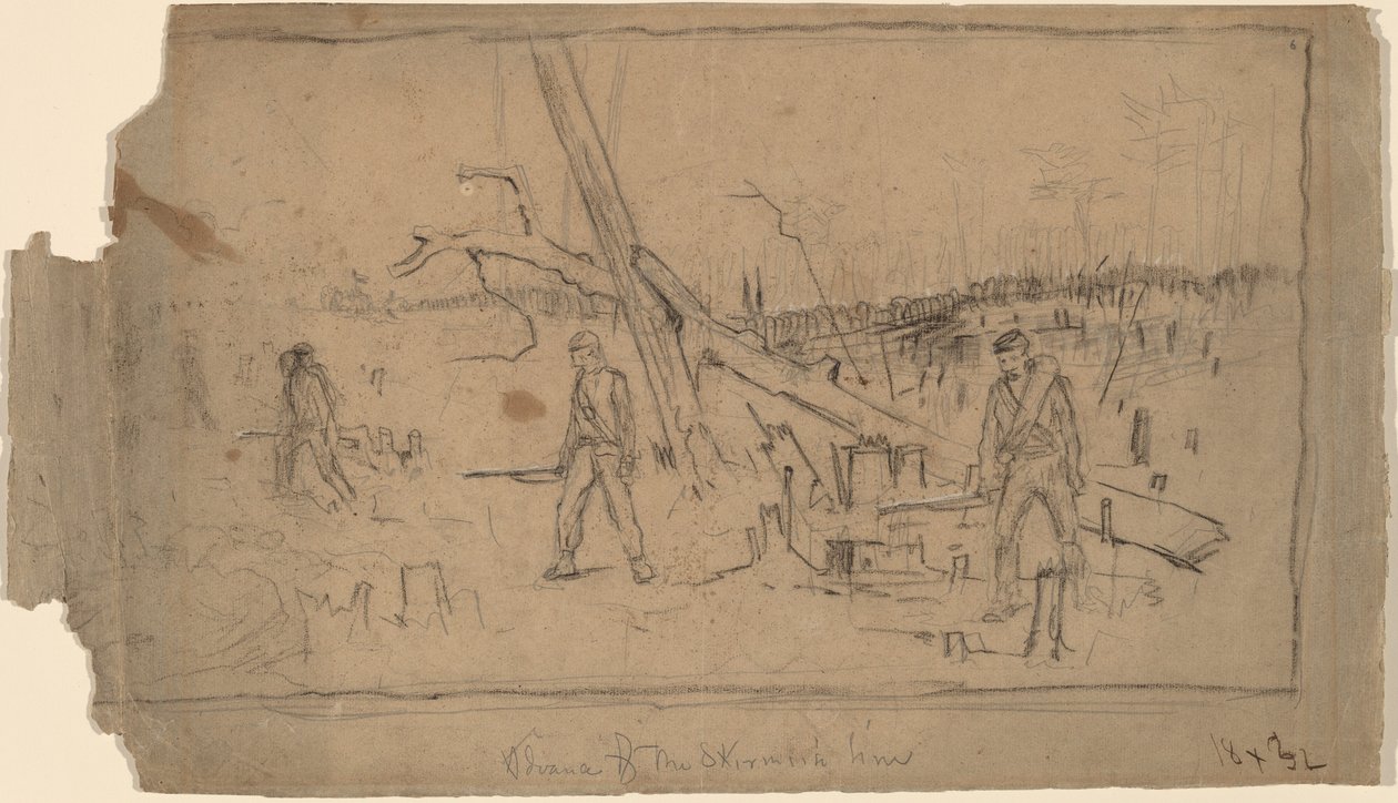 Skirmish Line -linjan eteneminen, 1864. tekijältä Winslow Homer