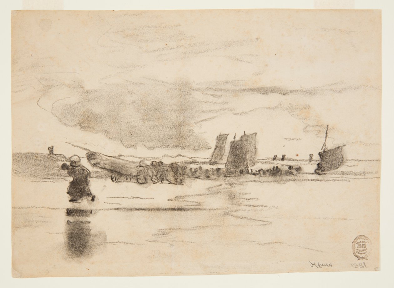 Ranta laskuveden aikaan, Cullercoatsissa, Englannissa tekijältä Winslow Homer