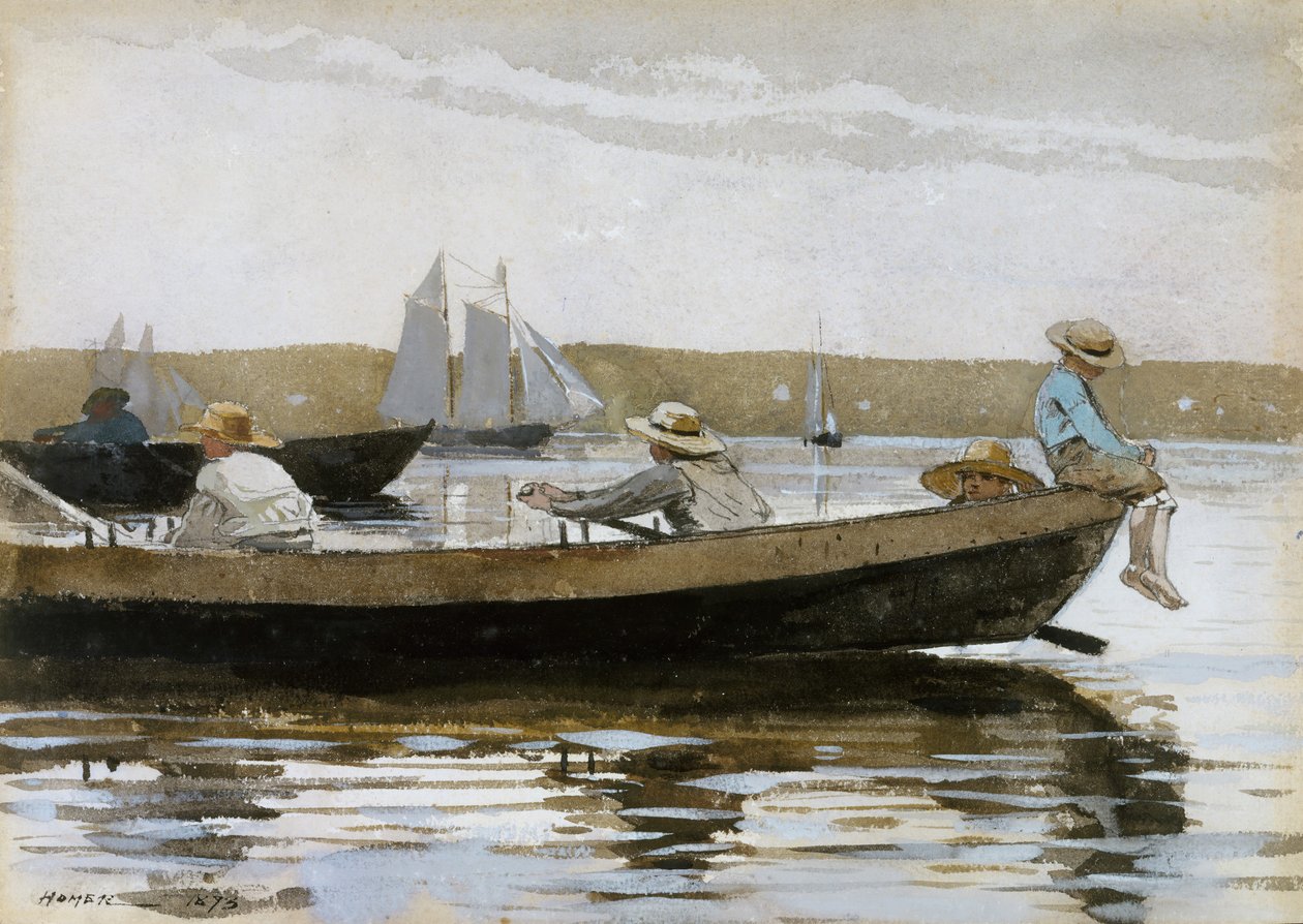 Pojat doryssa, 1873. tekijältä Winslow Homer