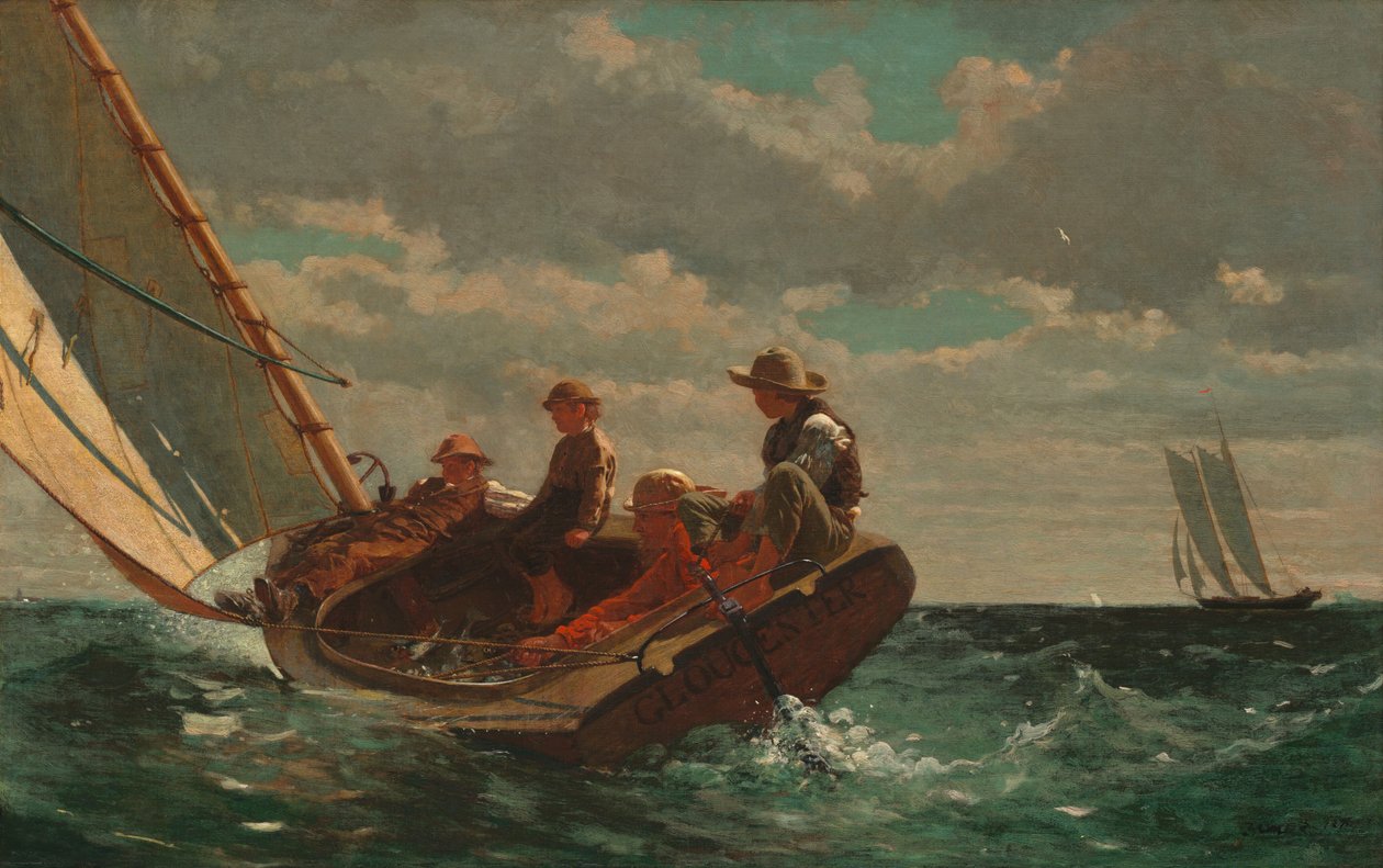 Breezing Up (reilu tuuli) tekijältä Winslow Homer