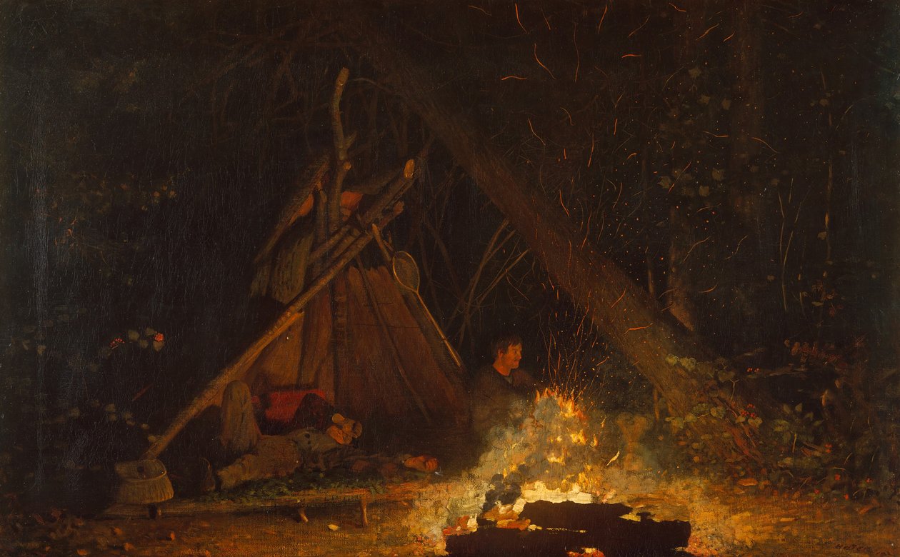 Leirin tuli, 1880. tekijältä Winslow Homer
