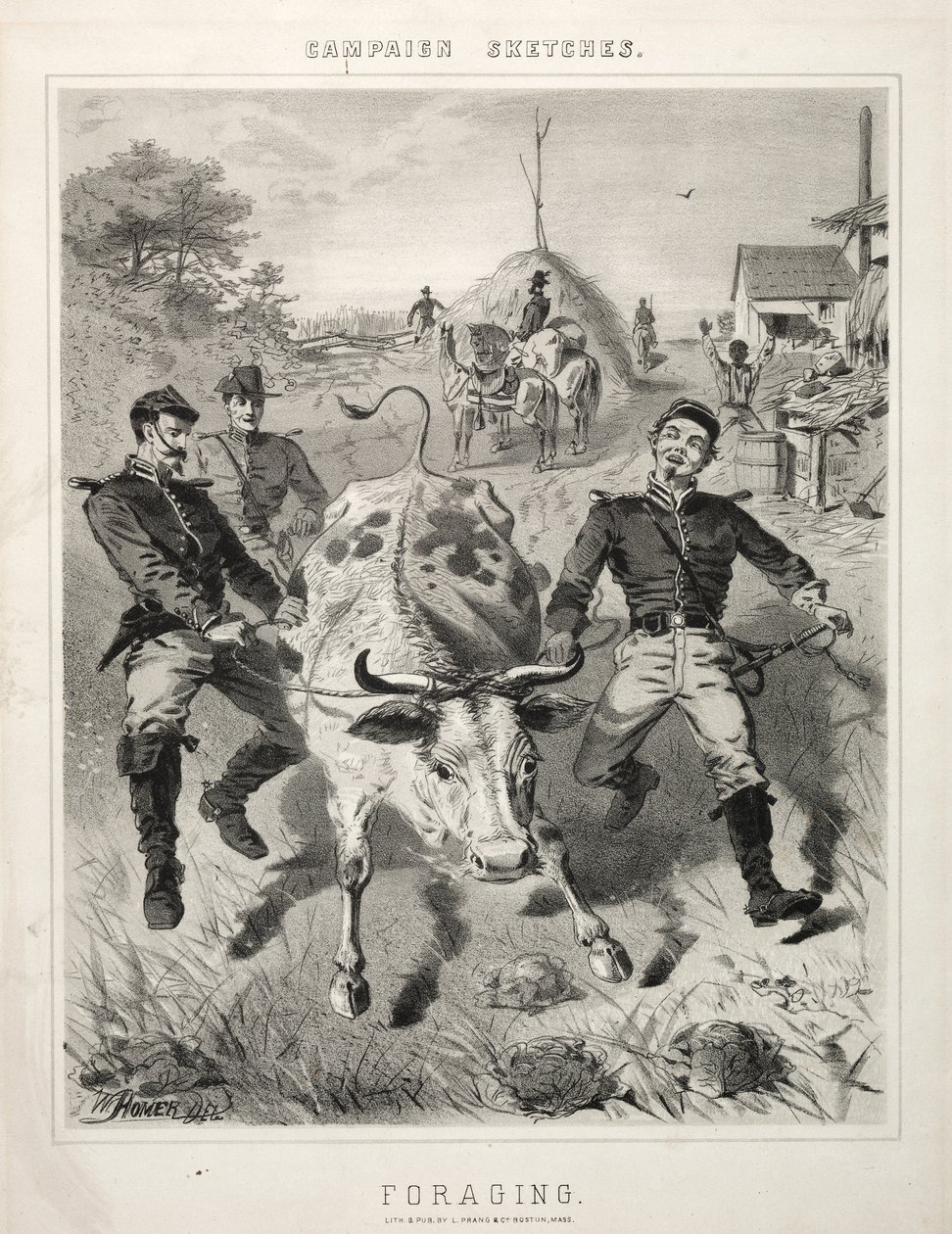 Kampanjan luonnokset: Ravinnonhaku, 1863. tekijältä Winslow Homer