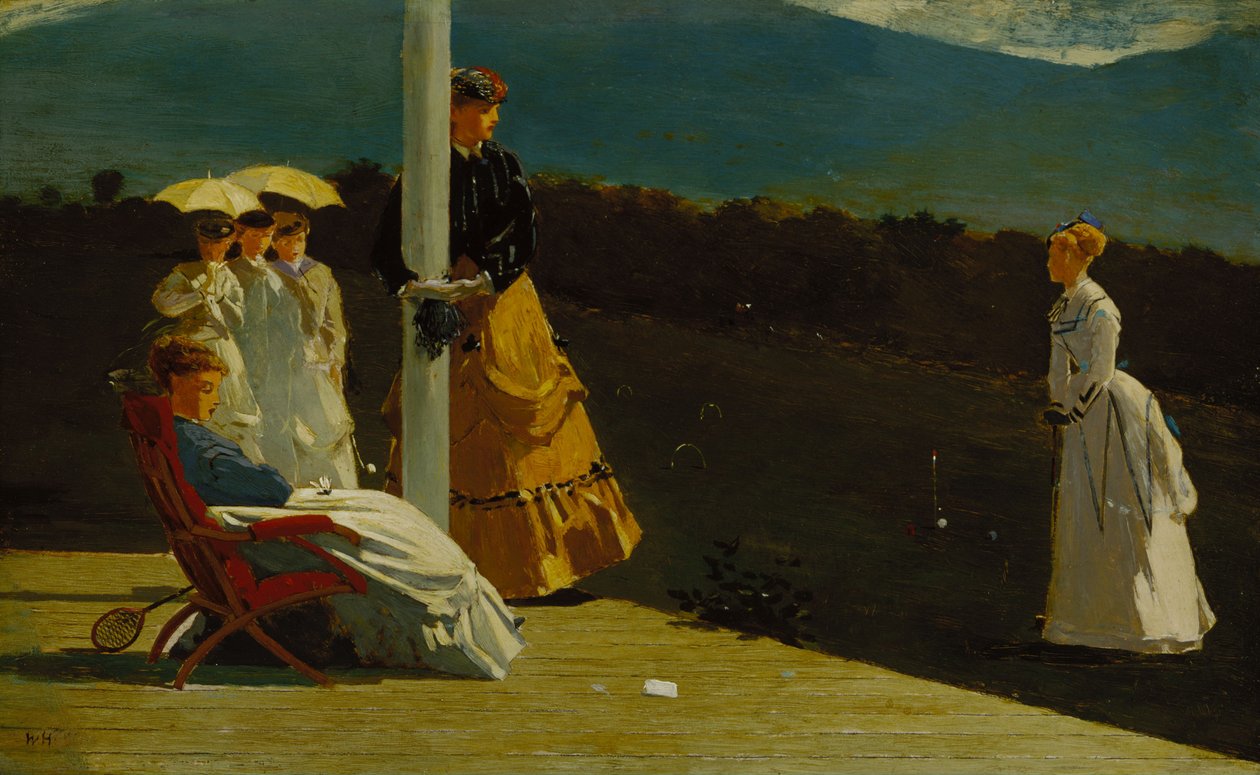 Croquet ottelu tekijältä Winslow Homer