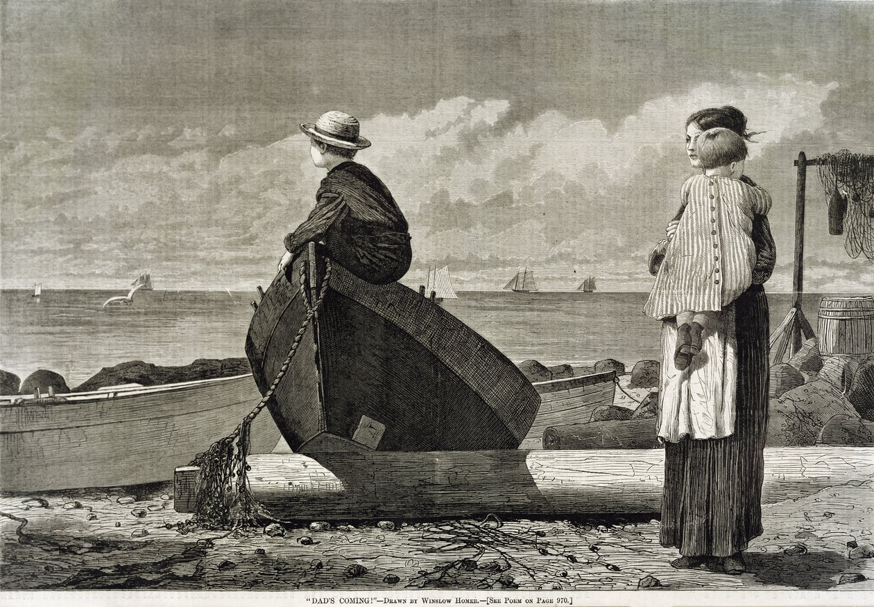 Isä on tulossa tekijältä Winslow Homer