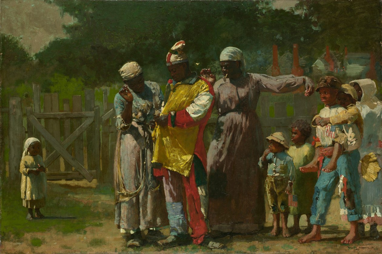 Pukeutuminen karnevaalia varten tekijältä Winslow Homer