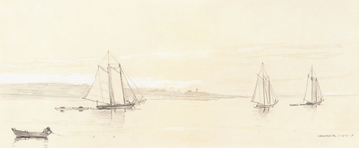 Kalastuslaivasto Gloucesterissa tekijältä Winslow Homer