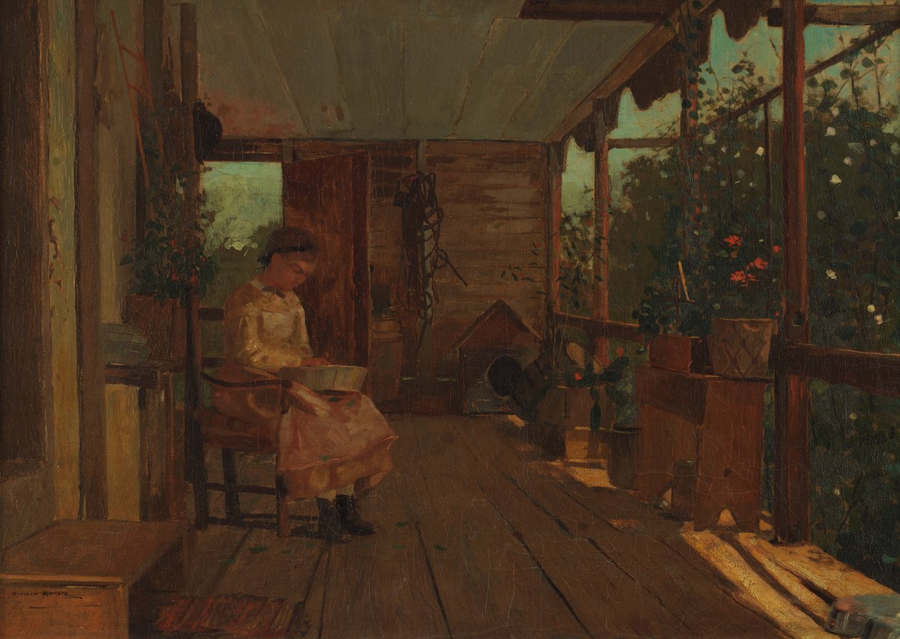 Noia que desgrana pèsols finlandesos tekijältä Winslow Homer