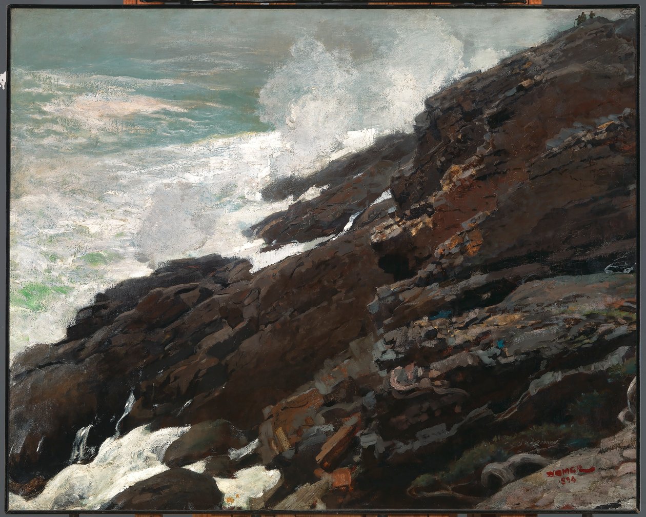 High Cliff, Mainen rannikko tekijältä Winslow Homer