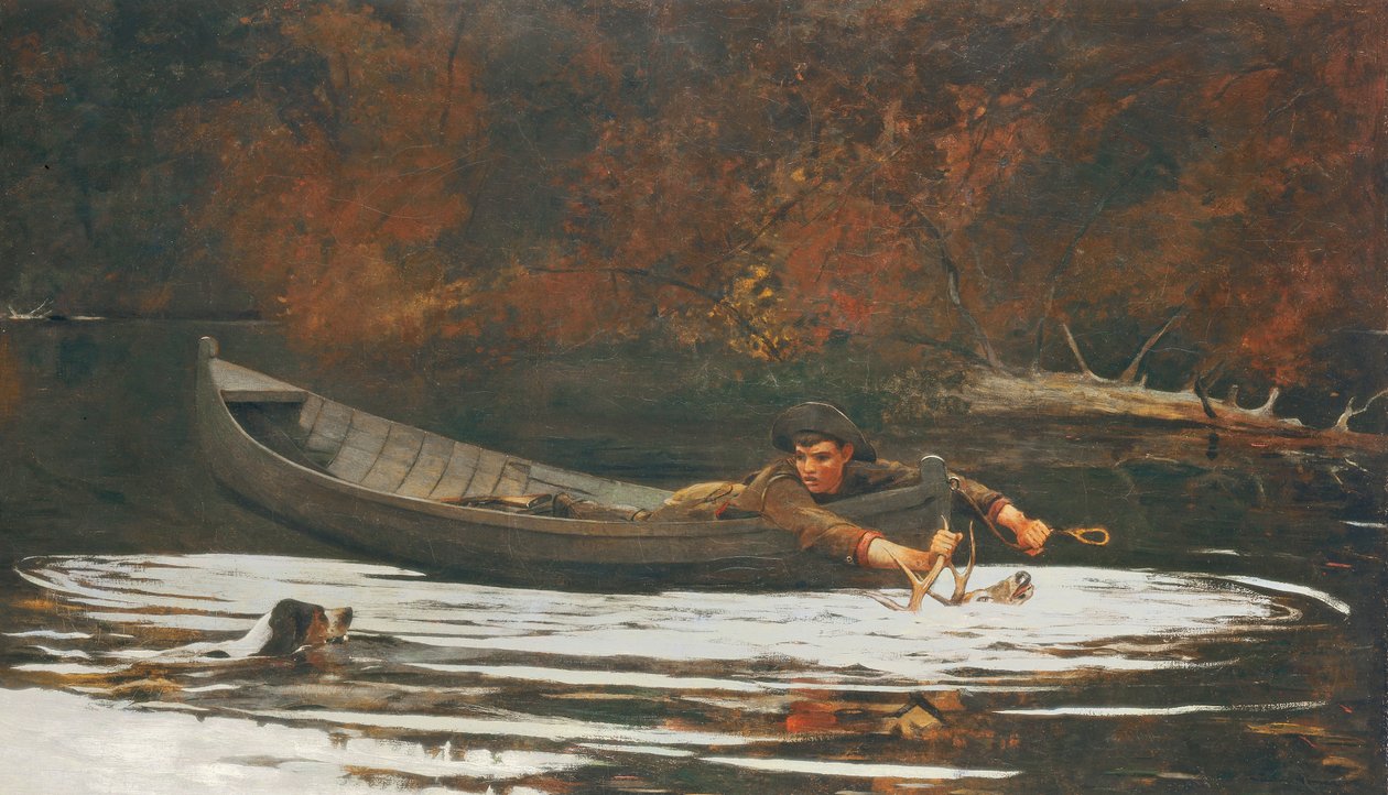 Hound and Hunter, 1892 tekijältä Winslow Homer