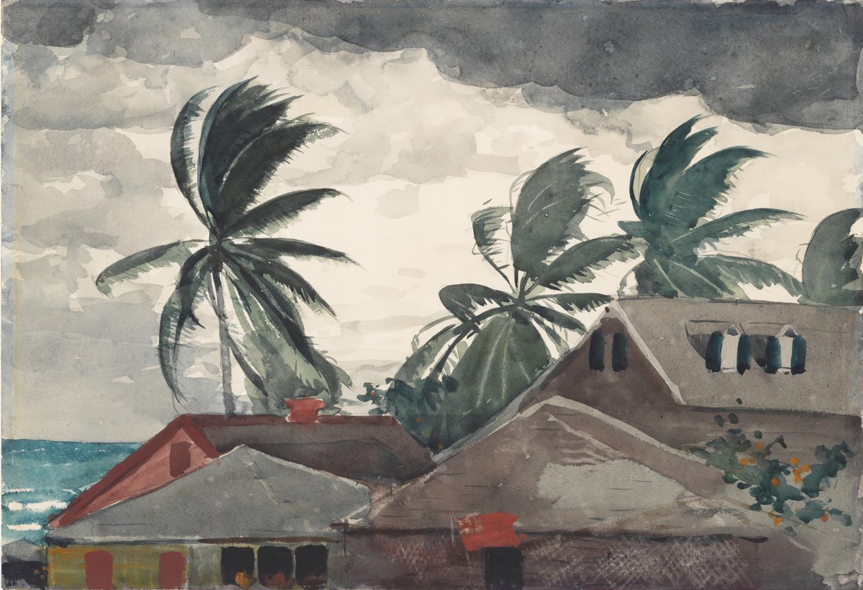 Hurrikaani, Bahama, 1898. tekijältä Winslow Homer