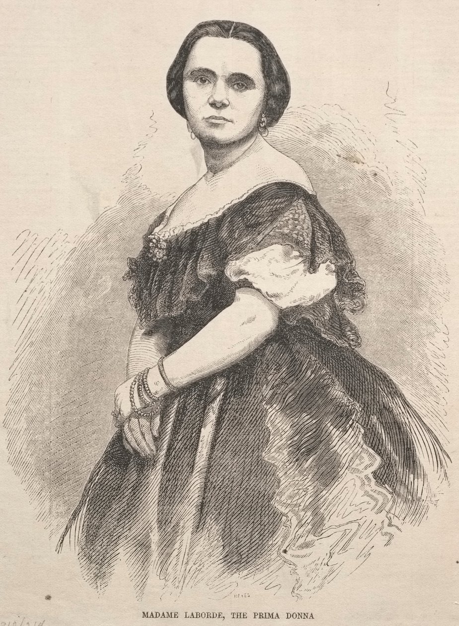 Madame Laborde, Prima Donna, 1859. tekijältä Winslow Homer