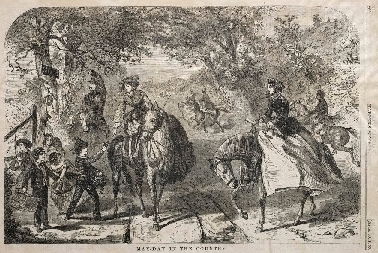 Vappu maalla, 1859. tekijältä Winslow Homer