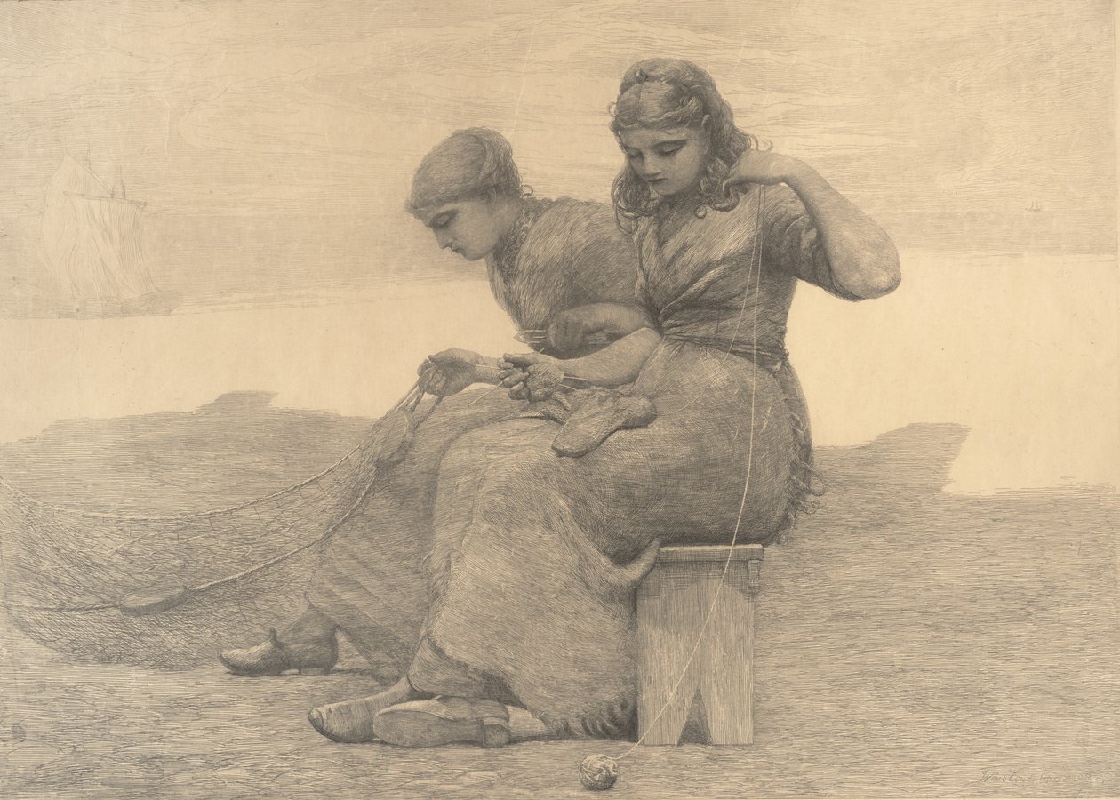 Kyyneleiden korjaaminen, 1888. tekijältä Winslow Homer