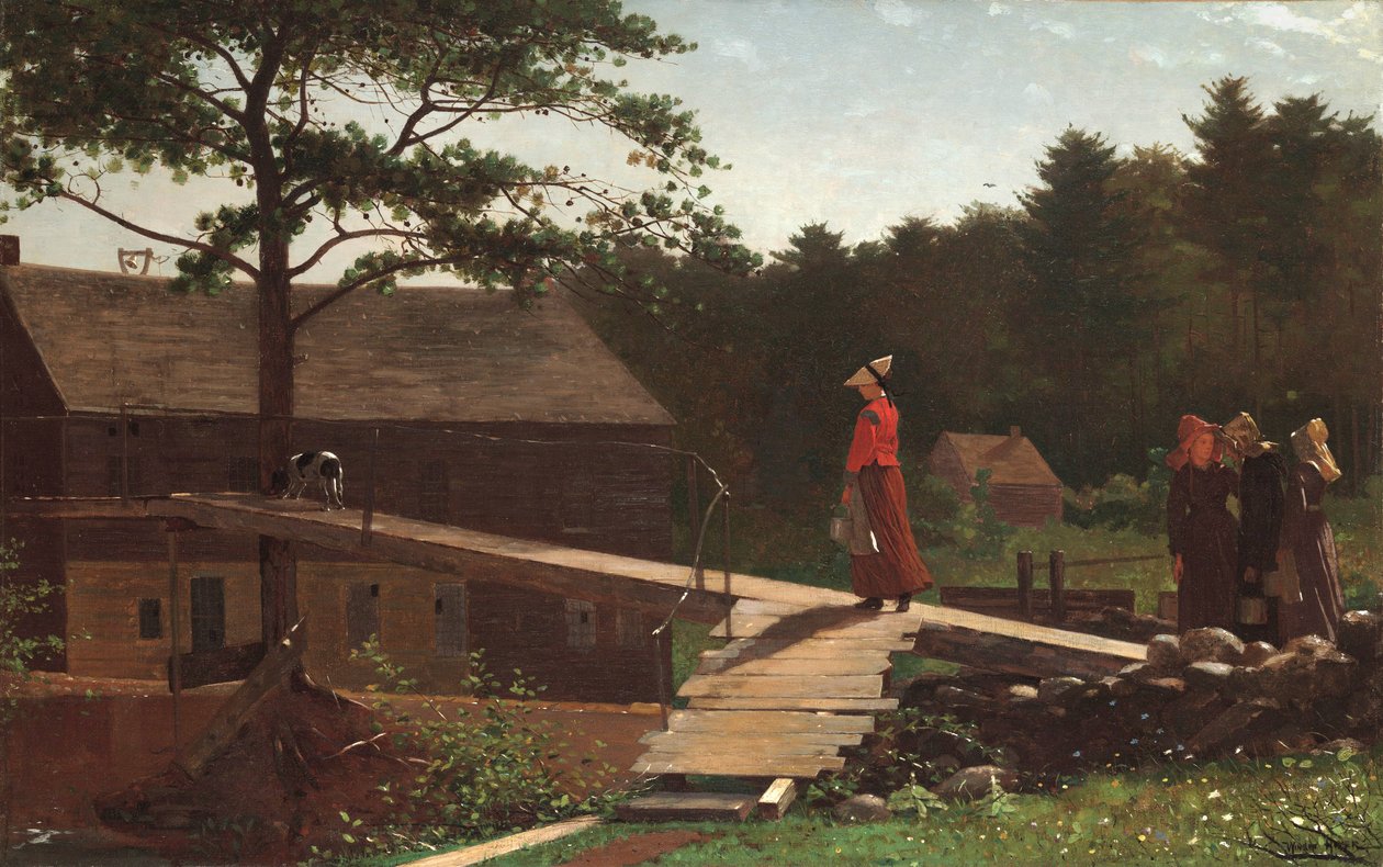 Vanha mylly (Aamukello), 1871 tekijältä Winslow Homer