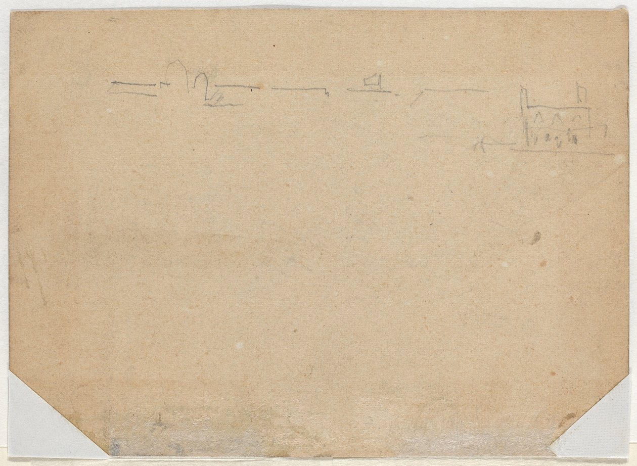 Roof Line [verso], 1862. tekijältä Winslow Homer