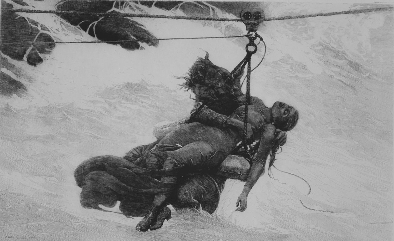 Pelastettu, 1889. tekijältä Winslow Homer