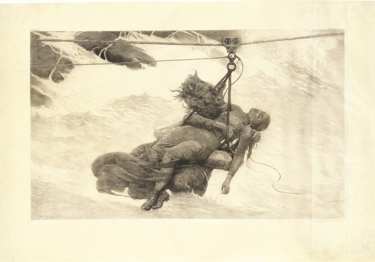 Pelastettu, 1889. tekijältä Winslow Homer