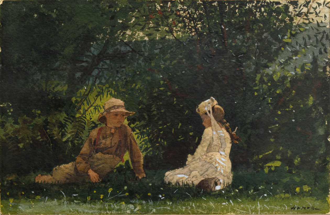 Kohtaus Houghton Farmilla, 1878. tekijältä Winslow Homer