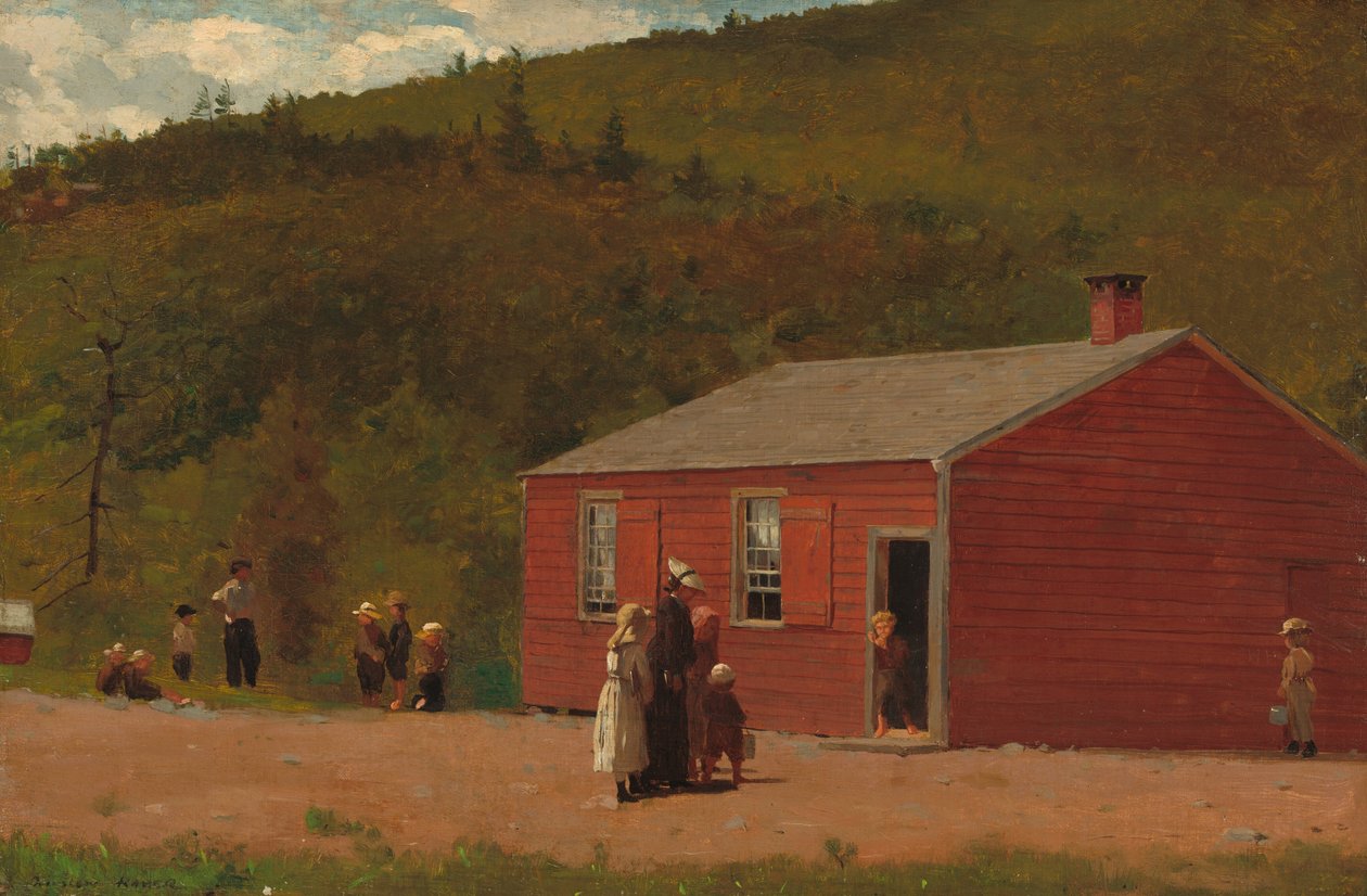 Kouluaika, n. 1874. tekijältä Winslow Homer
