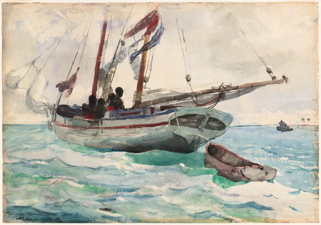 Kuunari - Nassau tekijältä Winslow Homer