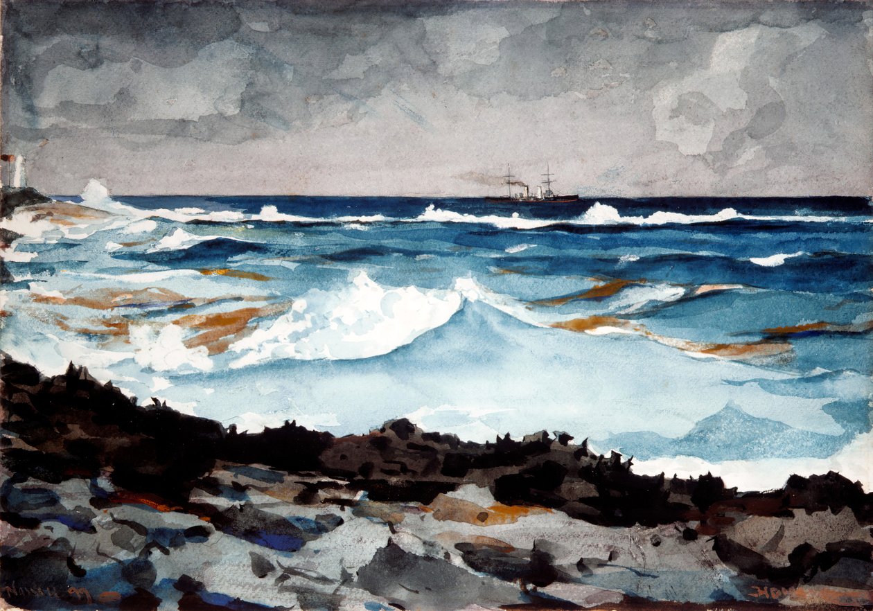 Shore and Surf, Nassau, 1899. tekijältä Winslow Homer