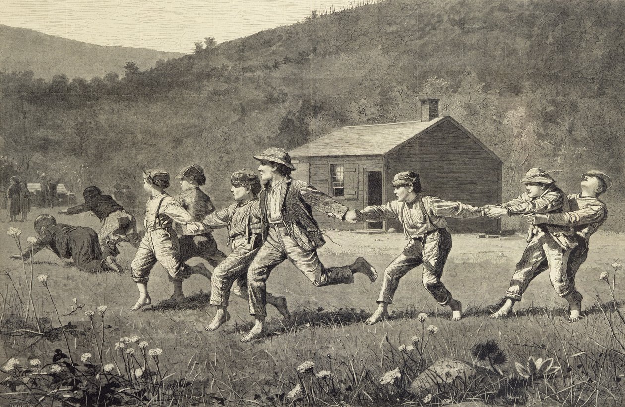 Snap the Whip (puupiirros) tekijältä Winslow Homer