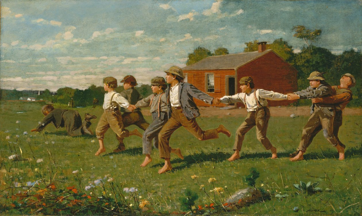 Snap the Whip, 1872. tekijältä Winslow Homer