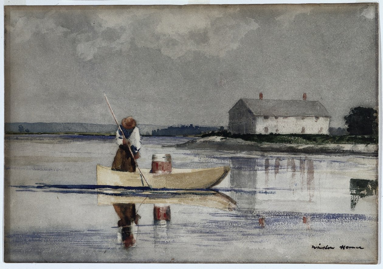 Spearing Ankeriaat, 1800-luvun loppu. tekijältä Winslow Homer
