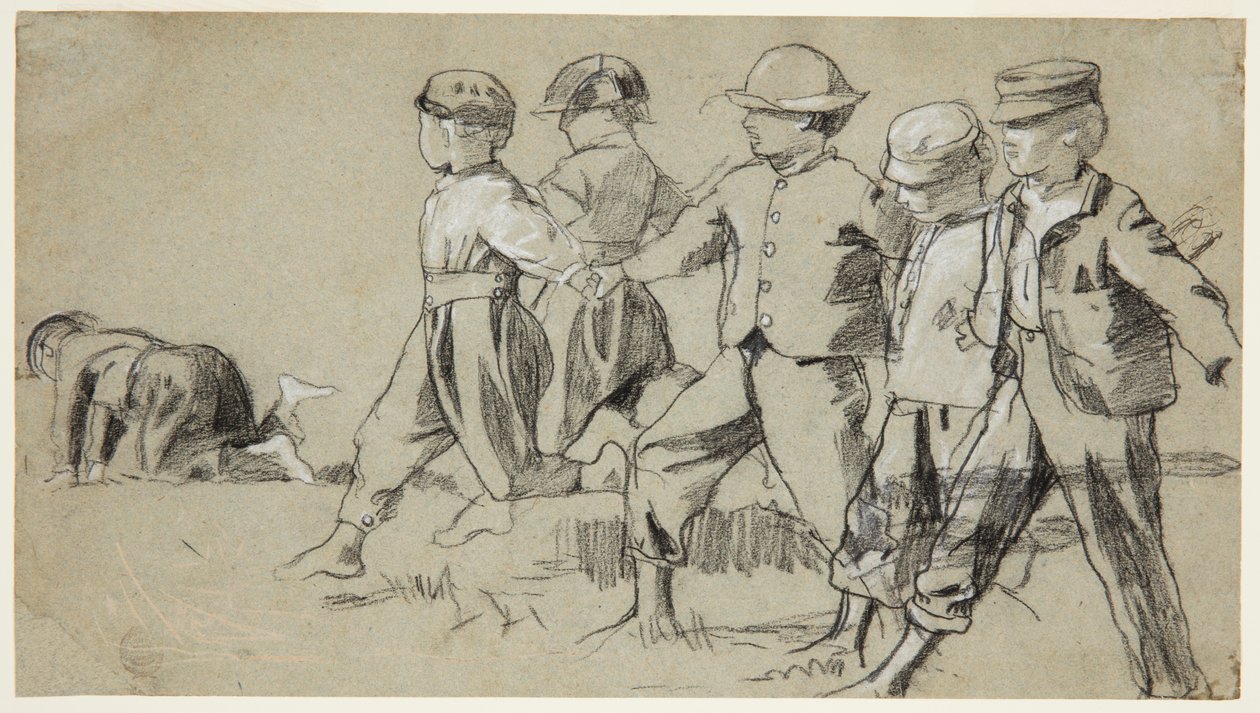 Tutkimus "Snap the Whip" tekijältä Winslow Homer