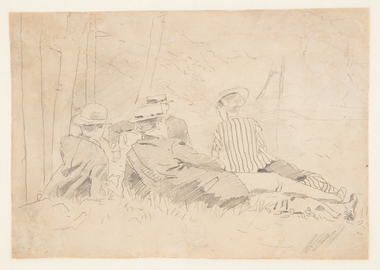 Tutkimus "Kalastusjuhlille" tekijältä Winslow Homer