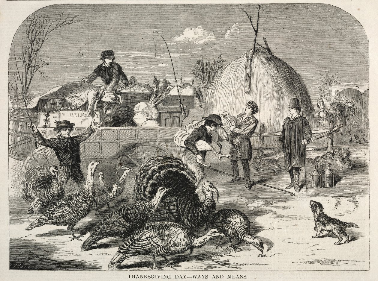 Kiitospäivä – tapoja ja keinoja, 1858. tekijältä Winslow Homer